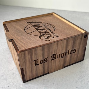 Los Angeles Wooden Box w/lid