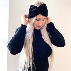 Velvet Headband, Ear Warmers for Women, Winter Hat, Winter Accessory, Ear Warmer, Women’s Ear Warmer, Snow Hat