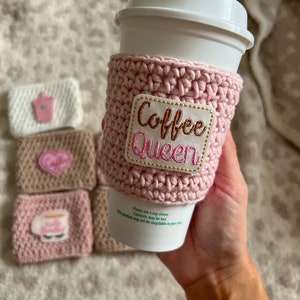 Cup Sleeve, Coffee Sleeve, Eco-Friendly Cup Sleeve, Character Accessories, Coffee Queen, Minimalist Cup Sleeve