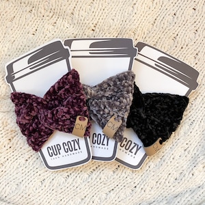 Velvet Cup Cozy, Cup Cozy, Coffee Cozy, Stocking Stuffer, Tea Cozy, Eco Drink Cozy, Mason Jar Sleeve, Cup Sleeve, Coffee Sleeve