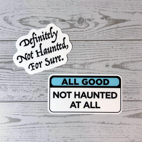 Aufkleber, die definitiv nicht heimgesucht werden - gruseliges Halloween Geschenk für paranormale Liebhaber