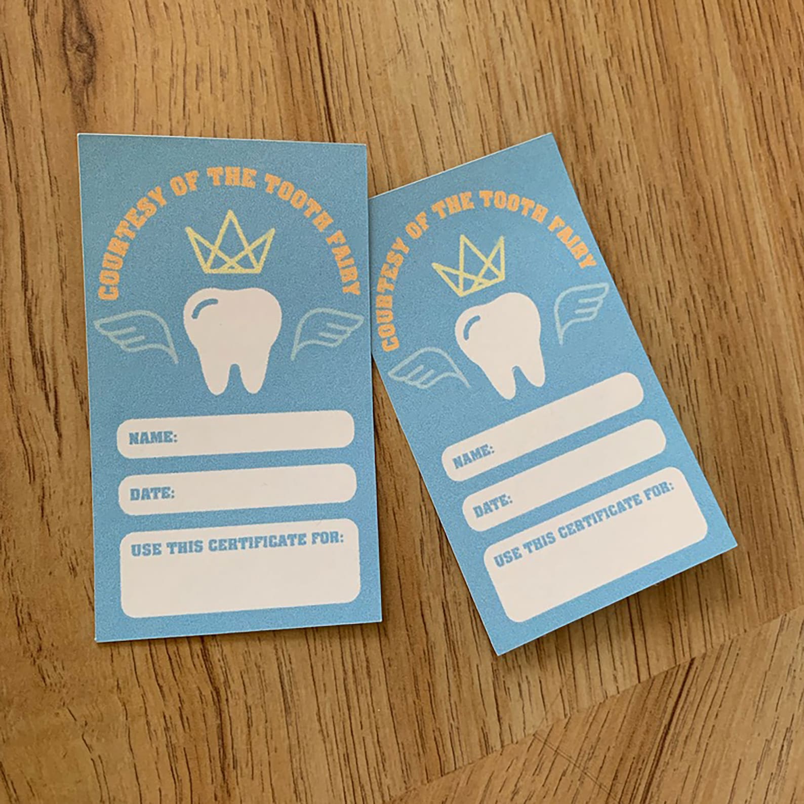 Printable Tooth Fairy Coupon Certificate Formatted for Avery | Etsy