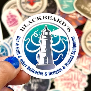 Blackbeard’s Bar & Grill matter Vinyl Aufkleber
