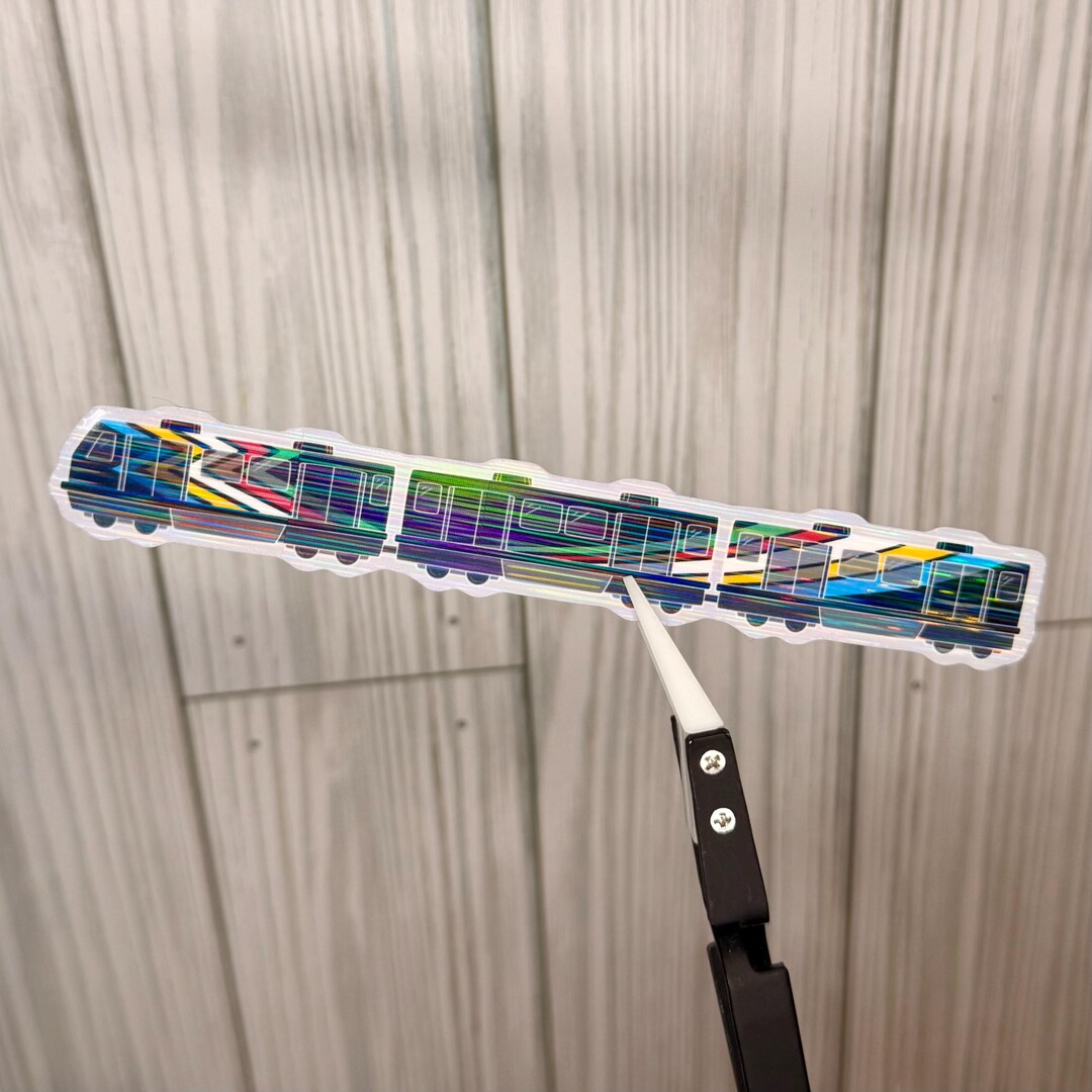 Holographic Pride Train Sticker - Disability Pride Flag Colors - Etsy