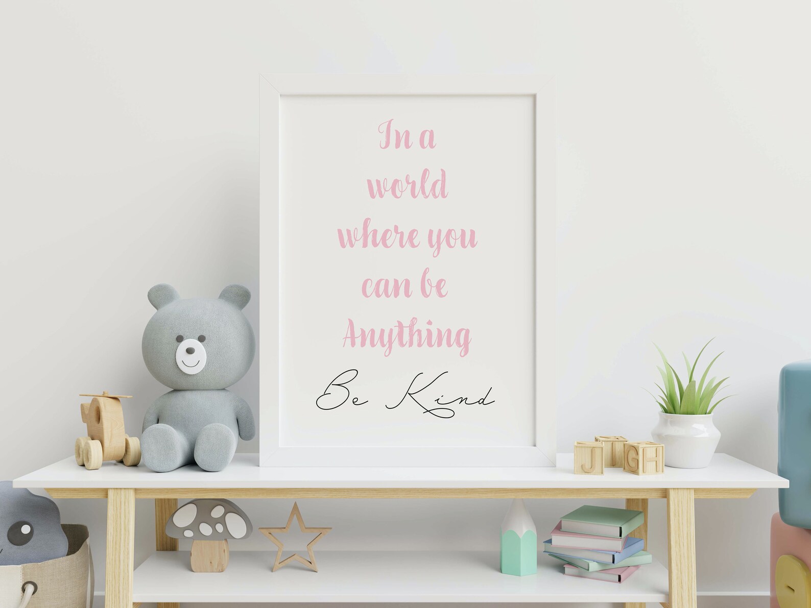 Positive Quote Print Nursery Wall Art Nursery Decor Kids Etsy UK