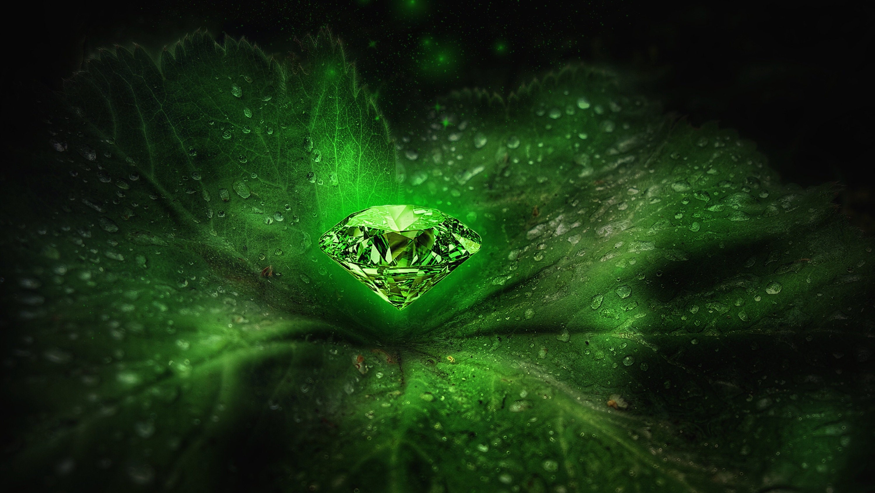 Digital Photo Green Green Diamond/Wallpapers/Wallpapers | Etsy