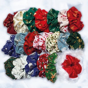 Christmas Scrunchies | Christmas Hair Accessories | Christmas | Xmas Scrunchie | Christmas Hair Ties | Christmas Costumes | Christmas Hair