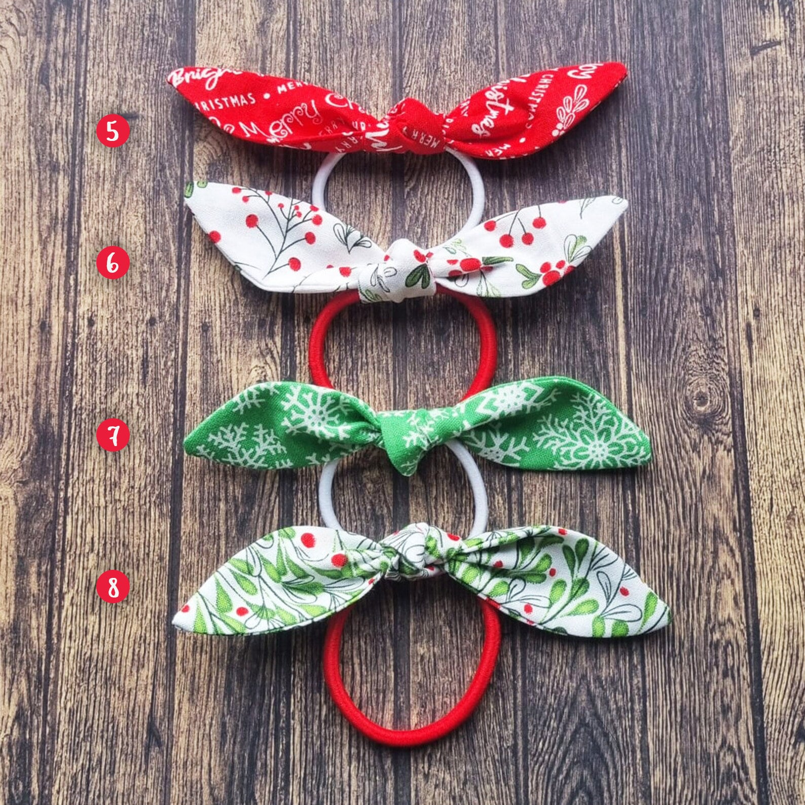 Christmas Bobbles | Christmas Bows | Christmas Hair  display picture 2