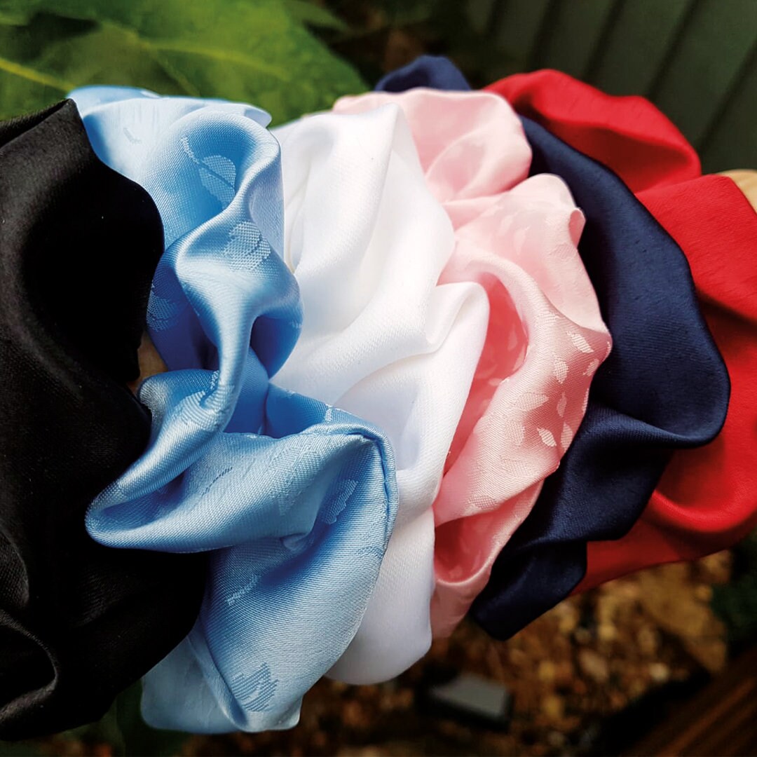 Silk Scrunchies Silk Satin Scrunchie Smooth Hair Scrunchies Etsy