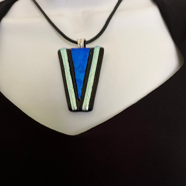 Dichroic Fused Glass Pendant