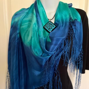 Hand Painted Silk Shawl