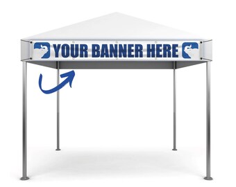 Custom Banner, Trade Show, Functions, Festivals, Event, Canopy Vinyl Banner, Full Color Vinyl Banner - Add Your Logo & Business Name
