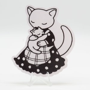 Adesivi "Cat Mom" per laptop, bullet journal e album - Adesivi adorabili e carini a tema animale