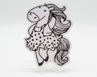 Hermoso Caballo - Animales en la Vida Cotidiana / Laptop / Bullet Journal / Cuaderno / Scrapbooking / Animales Lindos / Vera's Arts & Dice