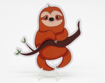 Dark Chilling Sloth Sticker | Laptop | Water Bottle | Bullet Journal | Notebook | Planner | Scrapbooking | Cute Animals | Sloth Stickers