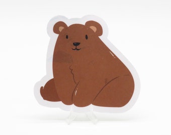 Bear Sticker - Wild Animals Sticker | Laptop | Water Bottle | Bullet Journal | Notebook | Scrapbooking | Cute Animals | Vera's Arts & Dice