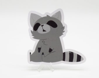 Raccoon Sticker - Wild Animals Stickers | Laptop | Water Bottle | Bullet Journal | Notebook | Scrapbook | Cute Animals | Vera's Arts & Dice