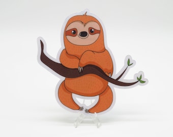 Light Chilling Sloth Sticker | Laptop | Water Bottle | Bullet Journal | Planner | Notebook | Scrapbooking | Cute Animals | Sloth Stickers