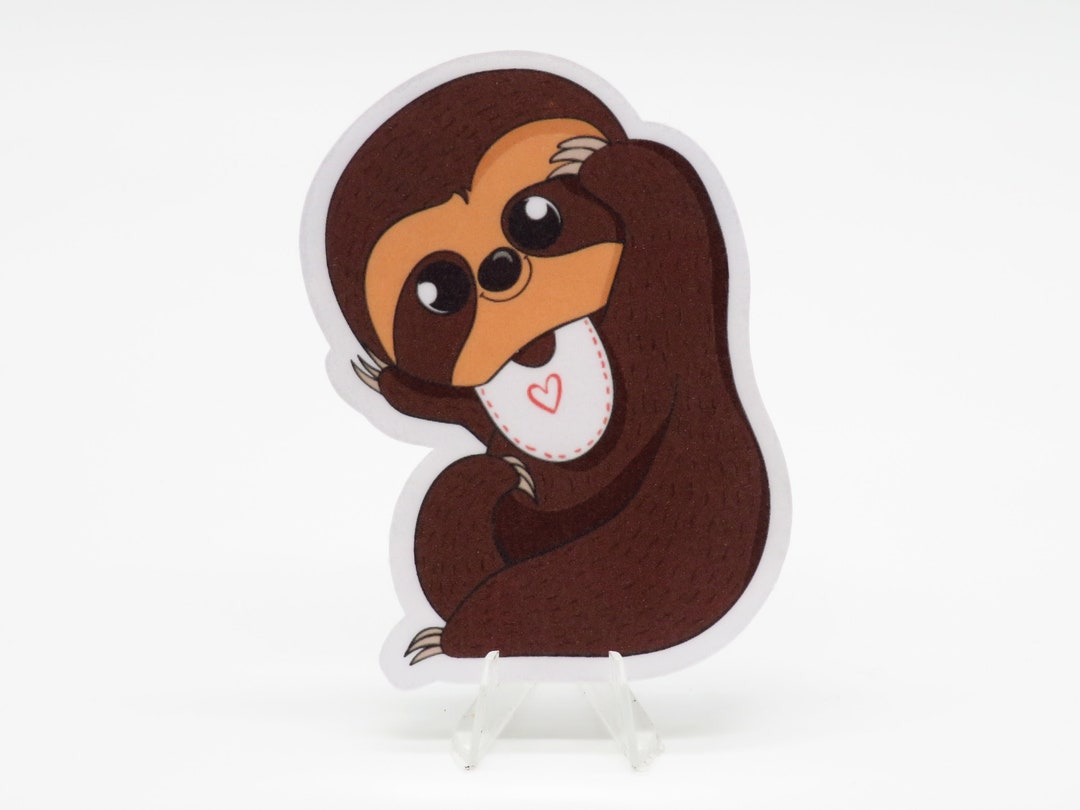 Dark Baby Sloth Sticker | Laptop | Water Bottle | Bullet Journal ...