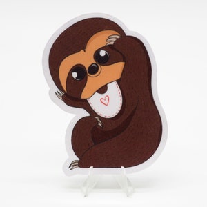 Dark Baby Sloth Sticker | Laptop | Water Bottle | Bullet Journal | Notebook | Planner | Journal | Scrapbooking | Cute Animal | Sloth Sticker
