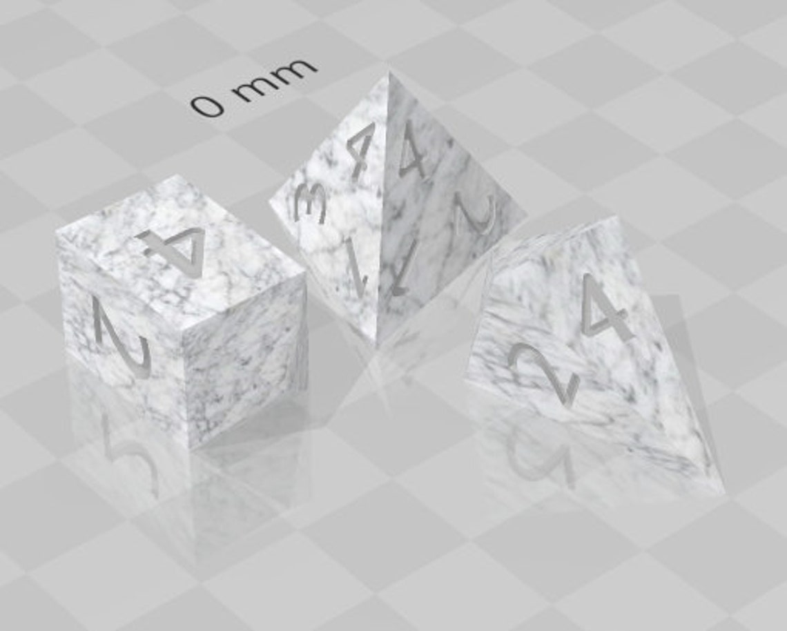 Custom 3D Master Dice STL Files for Printing D4 Shapes Etsy