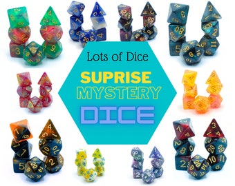 Surprise Dice / Mystery DND Dice Set / Randomly Selected / D&D Dice Set / Polyhedral Dice / RPG Dice / Dungeons and Dragons / DnD