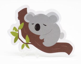 Koala Sticker - Wild Animals Stickers | Laptop | Water Bottle | Bullet Journal | Notebook | Scrapbooking | Cute Animals | Vera&#39;s Arts & Dice