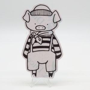 Adorables pegatinas de cerdos para Bullet Journals, portátiles y álbumes de recortes: decoración para planificador con temática de granja de Vera's Arts & Dice