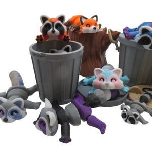Raccoon – Adorable Trash Pandas by Vera&#39;s Arts & Dice |  Handcrafted 3D Printed Raccoon | Raccoon Gifts | Trash Panda Lovers