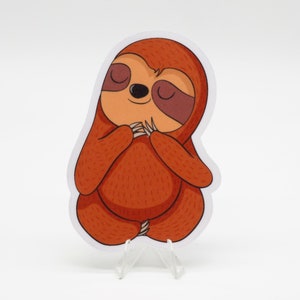 Dark Cute Sloth Sticker | Laptop | Water Bottle | Bullet Journal | Notebook | Planner | Scrapbooking | Cute Animals | Sloth Stickers