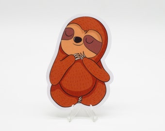 Dark Cute Sloth Sticker | Laptop | Water Bottle | Bullet Journal | Notebook | Planner | Scrapbooking | Cute Animals | Sloth Stickers