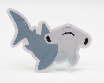 Hammerhead Shark Sticker for Laptops, Water Bottles, Journals & Scrapbooking | Adorable Ocean Wildlife Decal
