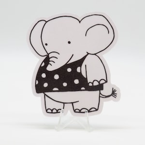 Cute Elephant - Animals in Daily Life | Laptop | Bullet Journal | Notebook | Scrapbooking | Cute Animals | Vera&#39;s Arts & Dice
