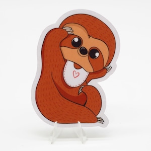 Light Baby Sloth Sticker | Laptop | Water Bottle | Bullet Journal | Notebook | Planner | Scrapbooking | Cute Animals | Sloth Stickers