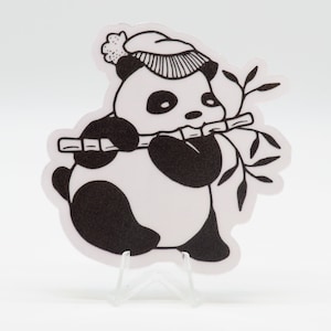 Panda che mangia - Animali nella vita quotidiana / Laptop / Bullet Journal / Notebook / Scrapbooking / Simpatici animali / Arti e dadi di Vera