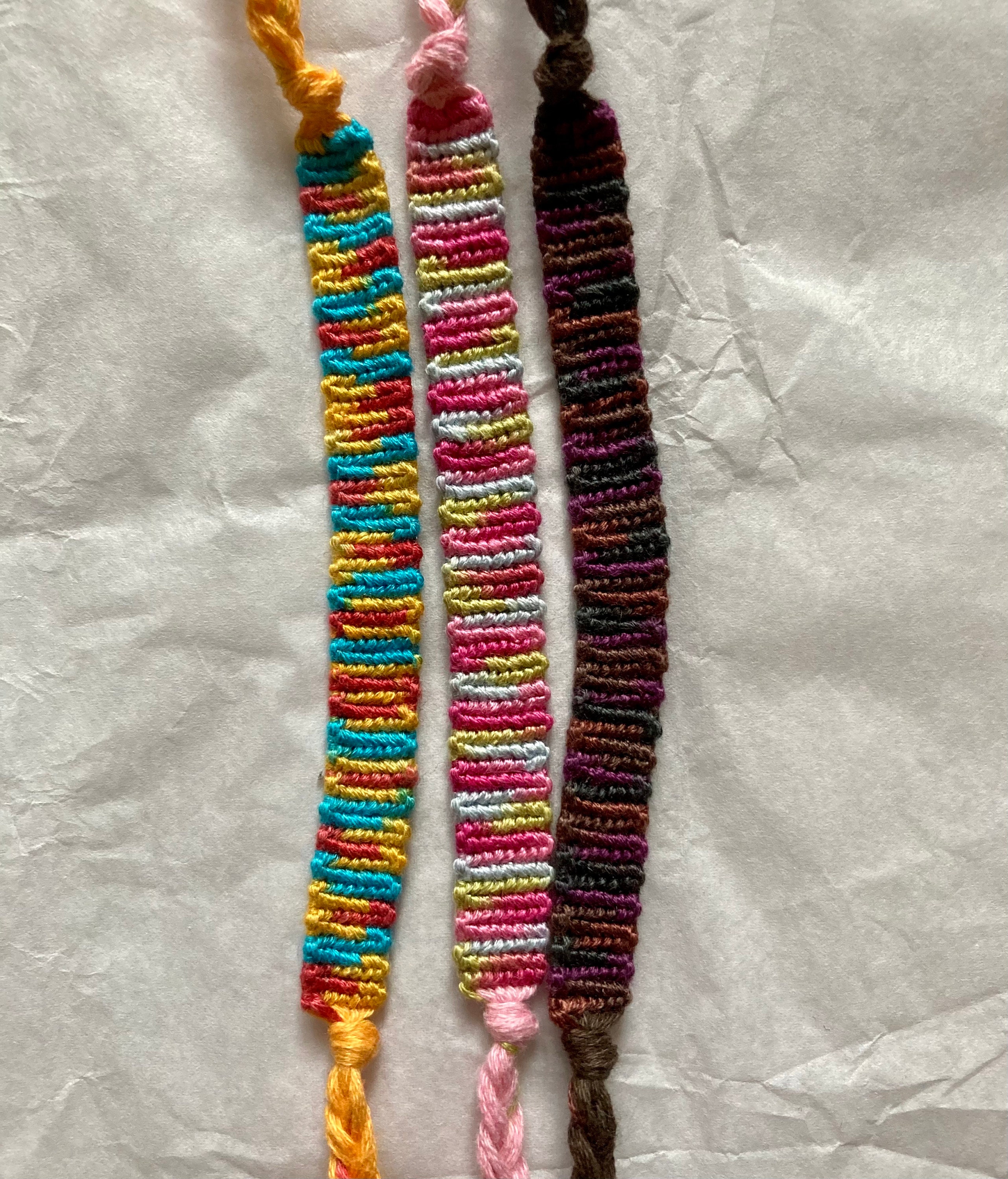 adjustable tie bracelet