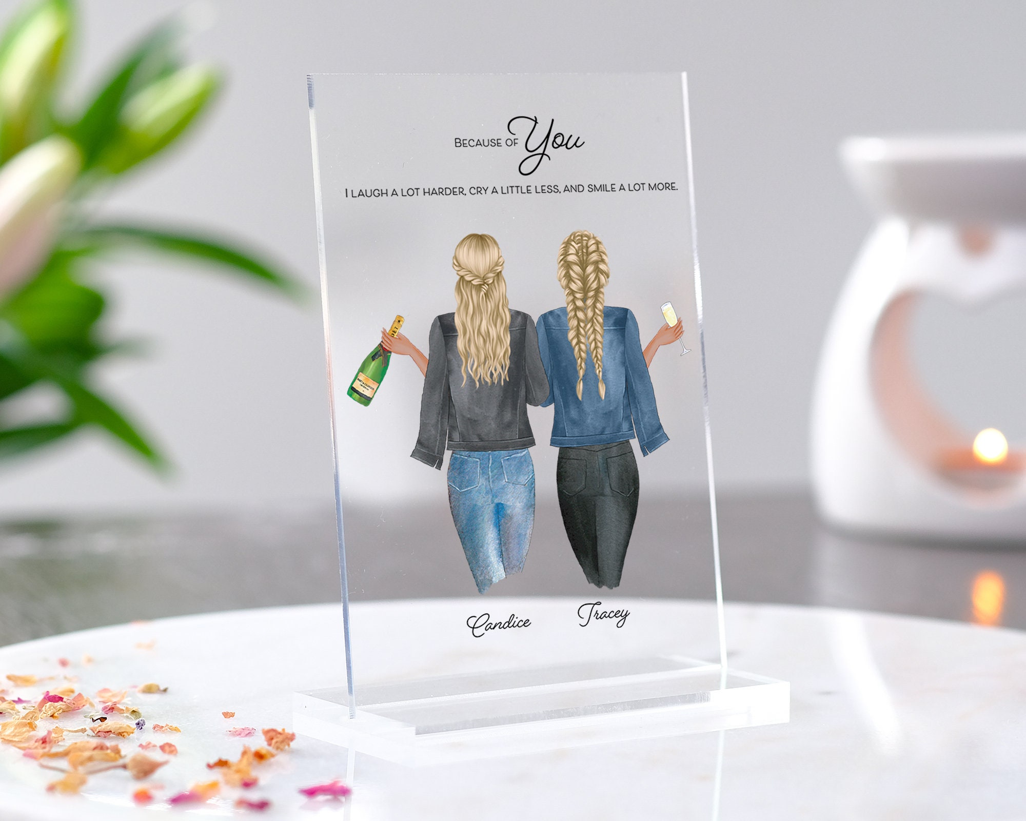 Personalized Birthday Gifts for Women Friend Friendship Relationship  Spiritual Gifts under 10 Dollars Inspirational Plaques Farewell Presents  Small