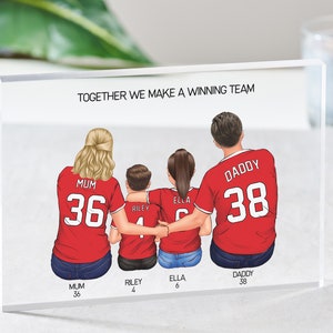 Personalised Football Shirt Print, Father&#39;s Day Football Gift, Gift for Dad, Daddy, Grandad, Gifts for Men, Football Acrylic Plaque