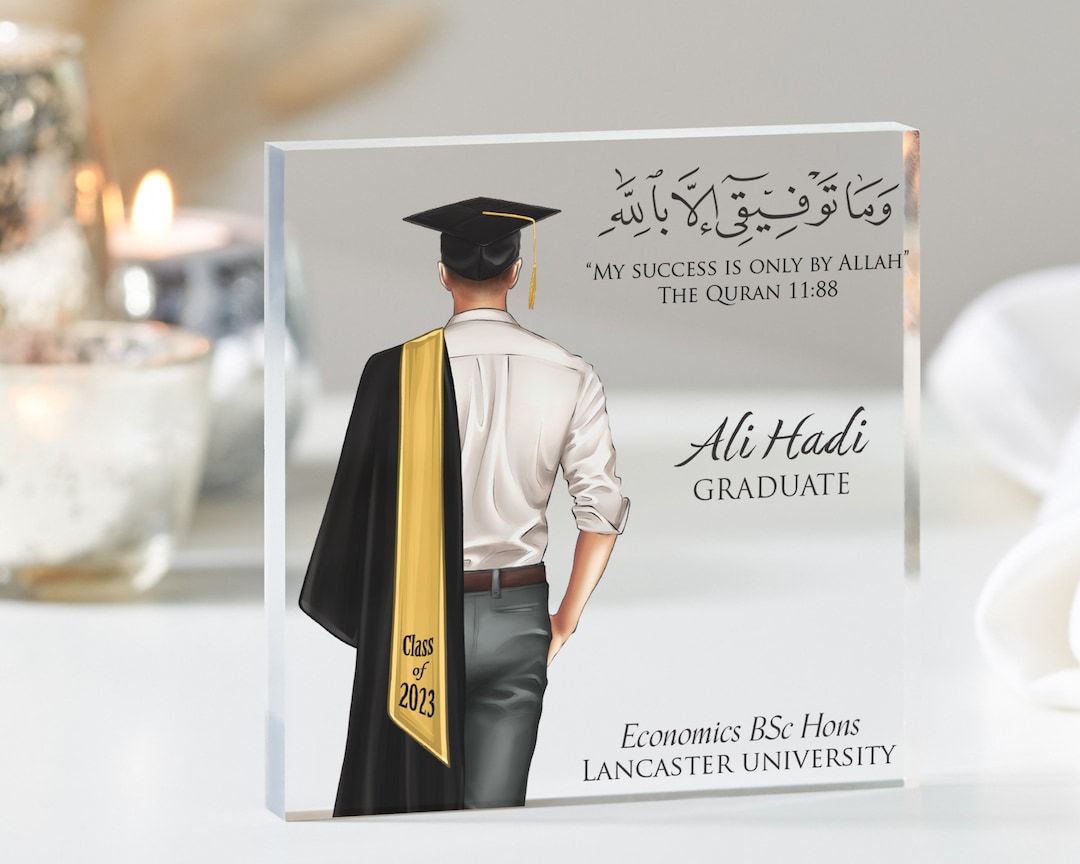 Muslim Male Graduation Gift | Personalised Graduation Gift for Him ...