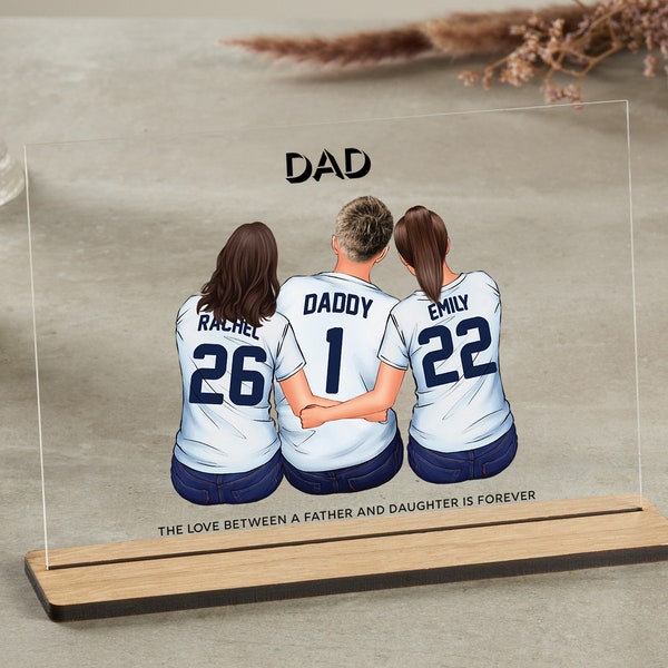 Personalised Father's Day Gift, Gift from Daughter, Custom Dad Print, Birthday gift for Dad from Daughter, Gifts for Dad Grandad, Acrylic