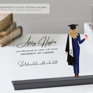 Presente de formatura para ela | Turma de 2024 | Presente de formatura para filha, irmã, melhores amigas | Retrato de formatura | Impressão de formatura personalizada
