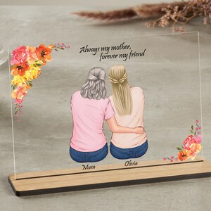 Regalo personalizzato per mamma e figlia, regalo per la festa della mamma, targa per mamma e figlia, cartello per mamma e figlia, idee regalo per la festa della mamma