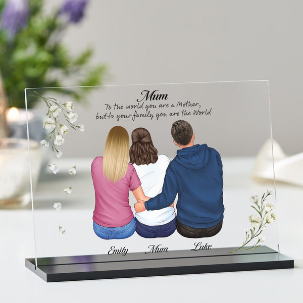 Personalised Mum Gift | Gift for Mothers Day | Mum Plaque | Birthday Gift for Mum | Brother and Sister Gift for Mum | Gift for Mom