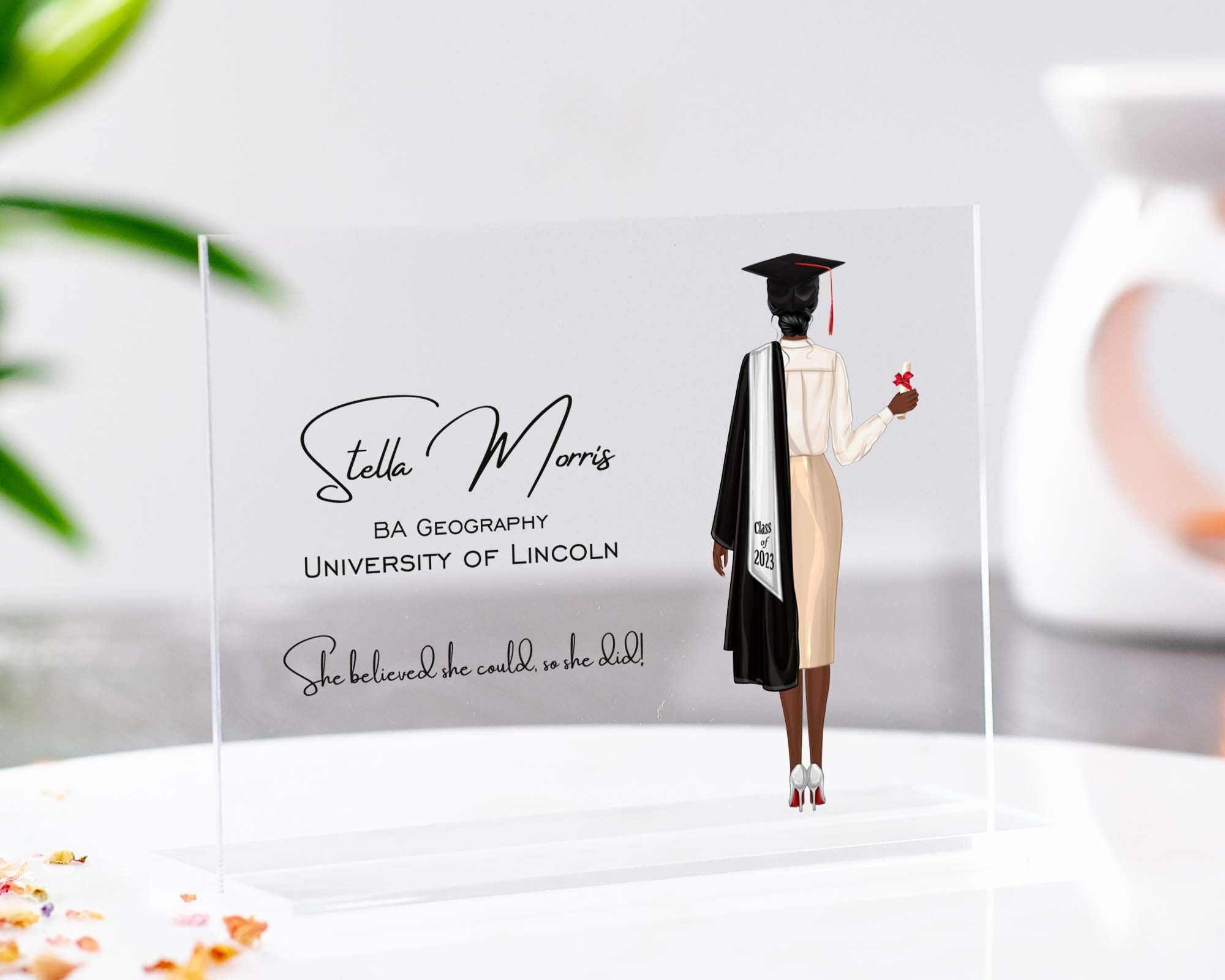 WTOPP Regalo di laurea per lei 2025 - Braccialetto ispiratore per il liceo