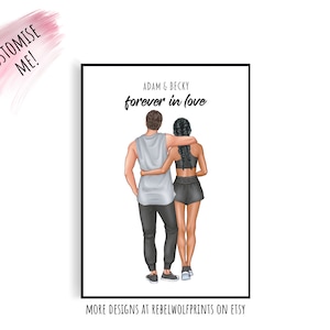 Cadeau vriendin | Jubileumcadeau | Print voor stellen | Cadeau voor koppels | Cadeau voor vriend | Cadeau voor haar vriendin | Verjaardagskaart voor stellen