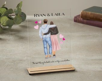 Boyfriend Gift Plaque with Stand | Anniversary Gift | Couples Gift | Birthday Gift for Him | Birthday Gift for Her | Girlfriend Gift