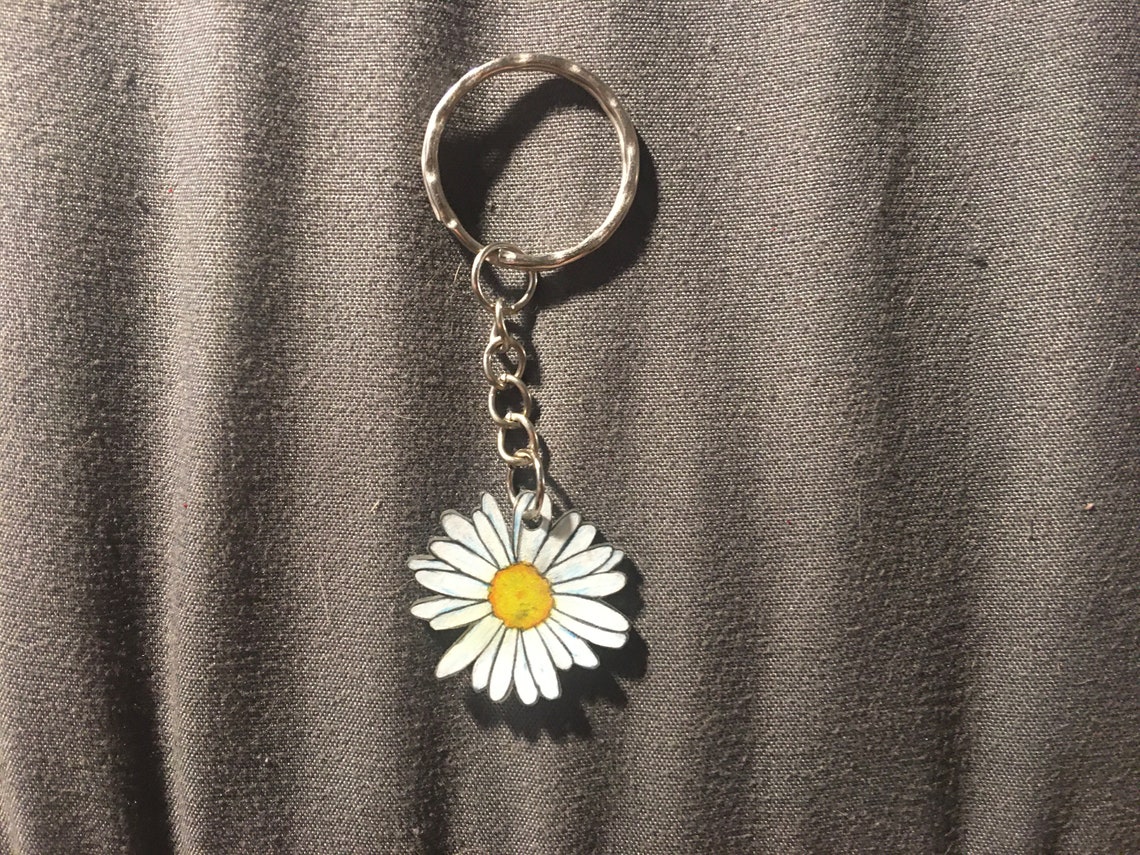 Daisy keychain Etsy