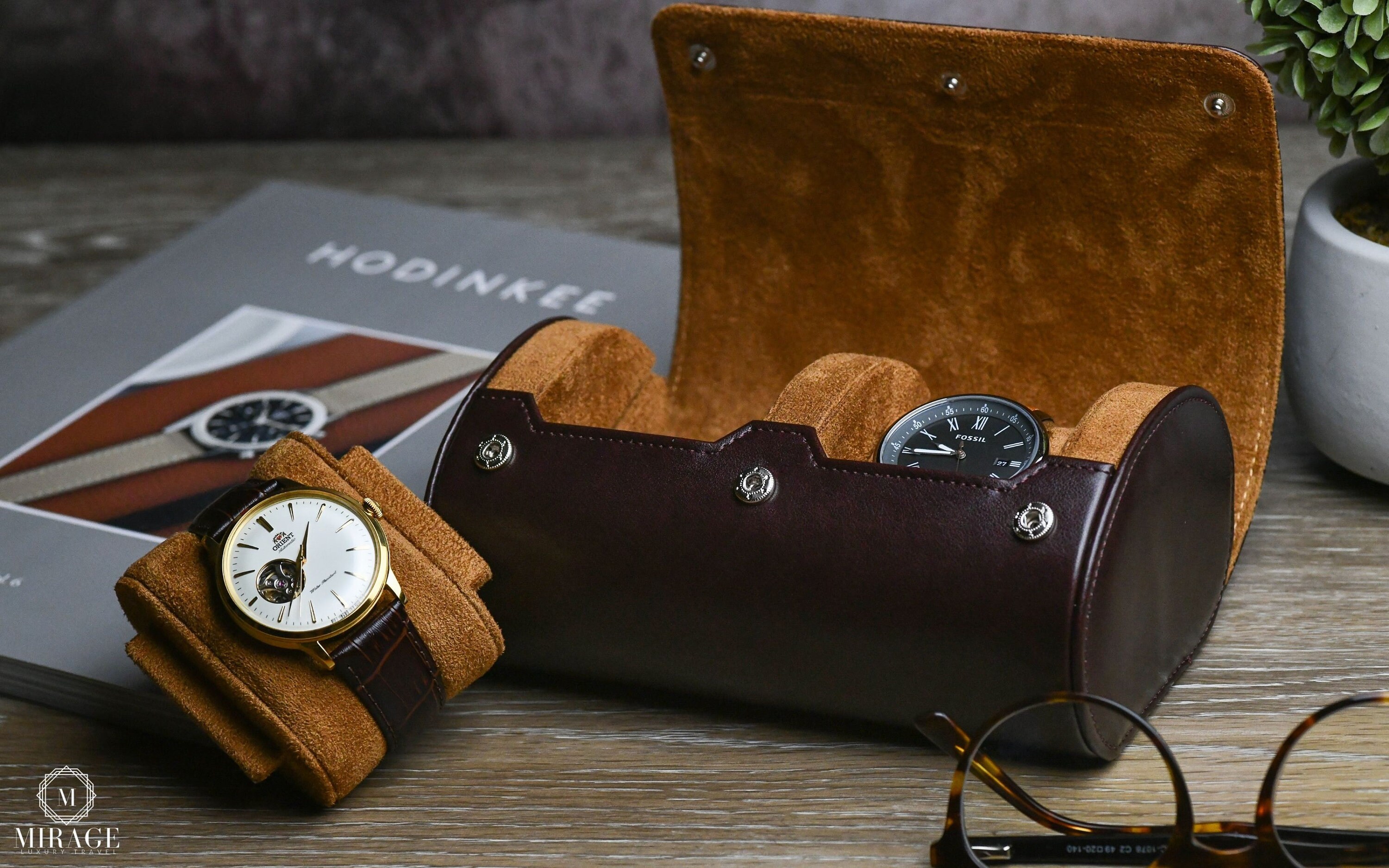 Watch Roll Travel Case Organizer 2 Watch Case for Men Etsy