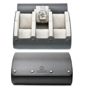 6 Watch Case Travel Watch Case 6 Watch Roll Travel Case for Men Watch Case Box 6 Watch Box Vegan Leather Watch Case Travel Watch Box Mirage