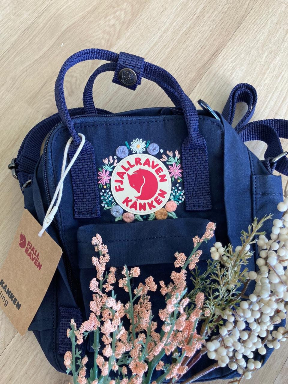 Fjallraven Kanken sling crossbody bag handmade embroidery Etsy